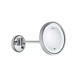 Valera Swiss Optima Light Smart Sansörlü Otamatik Işıklı Led Aydınlatmalı Yatay Eksen Ayarlı 3X Büyüteçli Krom Ayna