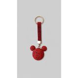 Valeria Bag Taşlı Ayıcık Figürlü Çanta Charmı Gold Halkalı Bag Charm Çanta Süsü