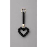 Valeria Bag Taşlı Kalp Figürlü Çanta Charmı Gold Halkalı Bag Charm Çanta Süsü