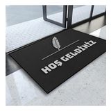 Valerine Life Avukat Bürosu ve Noter Gri Renk Hoş Geldiniz Kapı Önü Paspası 45x70cm