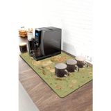 Valerine Life Barista Kahve Barı Matı 40X90cm Espresso Makinesi Çaycı Altlığı Adaçayı Çiçeği