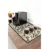 Valerine Life Barista Kahve Barı Matı 40X90CM Espresso Makinesi Çaycı Altlığı Coffee Majolica - Siyah - 1 Adet