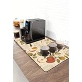 Valerine Life Barista Kahve Barı Matı 40X90CM Espresso Makinesi Çaycı Altlığı Elmalı Mola - Siyah - 1 Adet