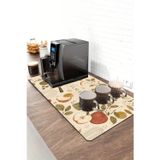 Valerine Life Barista Kahve Barı Matı 40X90cm Espresso Makinesi Çaycı Altlığı Elmalı Mola