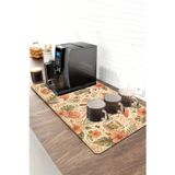 Valerine Life Barista Kahve Barı Matı 40X90cm Espresso Makinesi Çaycı Altlığı Flamingo Kahve Bahçesi