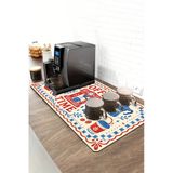 Valerine Life Barista Kahve Barı Matı 40X90cm Espresso Makinesi Çaycı Altlığı Folk Kahve Çerçevesi