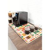 Valerine Life Barista Kahve Barı Matı 40X90CM Espresso Makinesi Çaycı Altlığı Groovy Kahve Zamanı - Siyah - 1 Adet
