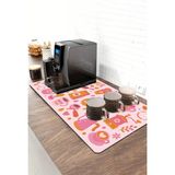 Valerine Life Barista Kahve Barı Matı 40X90CM Espresso Makinesi Çaycı Altlığı Happy Roast - Siyah - 1 Adet
