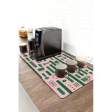 Valerine Life Barista Kahve Barı Matı 40X90cm Espresso Makinesi Çaycı Altlığı Kahve Çizgileri