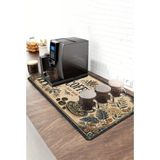 Valerine Life Barista Kahve Barı Matı 40X90CM Espresso Makinesi Çaycı Altlığı Maharaja Coffee - Siyah - 1 Adet