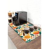 Valerine Life Barista Kahve Barı Matı 40X90CM Espresso Makinesi Çaycı Altlığı Mango Bahçesi - Siyah - 1 Adet