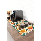 Valerine Life Barista Kahve Barı Matı 40X90cm Espresso Makinesi Çaycı Altlığı Mango Bahçesi