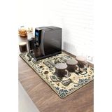 Valerine Life Barista Kahve Barı Matı 40X90CM Espresso Makinesi Çaycı Altlığı Mavi Barista - Siyah - 1 Adet