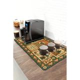 Valerine Life Barista Kahve Barı Matı 40X90cm Espresso Makinesi Çaycı Altlığı Miras Kahve Çinileri