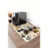Valerine Life Barista Kahve Barı Matı 40X90cm Espresso Makinesi Çaycı Altlığı Modern Kahve Botaniği