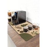 Valerine Life Barista Kahve Barı Matı 40X90CM Espresso Makinesi Çaycı Altlığı Noel Kahvesi - Siyah - 1 Adet