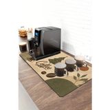 Valerine Life Barista Kahve Barı Matı 40X90cm Espresso Makinesi Çaycı Altlığı Noel Kahvesi