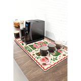 Valerine Life Barista Kahve Barı Matı 40X90cm Espresso Makinesi Çaycı Altlığı Pembe Kahve Bahçesi