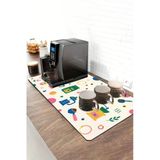 Valerine Life Barista Kahve Barı Matı 40X90cm Espresso Makinesi Çaycı Altlığı Renkli Nokta Espresso