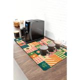 Valerine Life Barista Kahve Barı Matı 40X90cm Espresso Makinesi Çaycı Altlığı Retro Kahve Patchwork