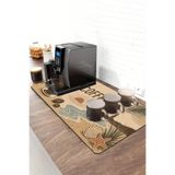 Valerine Life Barista Kahve Barı Matı 40X90cm Espresso Makinesi Çaycı Altlığı Sahil Kahvesi