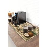 Valerine Life Barista Kahve Barı Matı 40X90cm Espresso Makinesi Çaycı Altlığı Tropical Coconut
