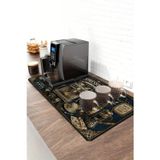 Valerine Life Barista Kahve Barı Matı 40X90cm Espresso Makinesi Çaycı Altlığı Vintage Espresso Bar