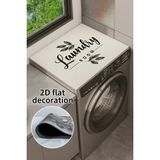 Valerine Life Çamaşır Kurutma Makinesi Matı Örtüsü 60X60CM Kaymaz Sıvı Geçirmez Silinebilir 27251022 - Siyah
