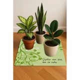 Valerine Life Çiçek Saksı Matı Salon Balkon Bitkileri Zemin Koruyucu Kaymaz Saksı Altlığı 60X60cm 27Sad250621