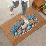 Valerine Life Deniz Taşları ve Deniz Yıldızı Welcome Kapı Önü Paspası 45x70cm
