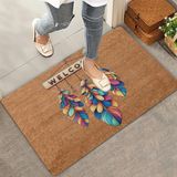 Valerine Life Düş Kapanı Kuş Tüyleri Welcome Kapı Önü Paspası 45x70cm