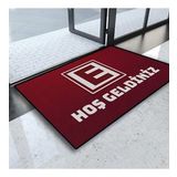 Valerine Life Eczane Logolu Kırmızı Hoş Geldiniz Kapı Önü Paspası 45x70cm