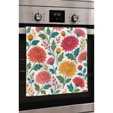Valerine Life El Kurulama Havlusu 30X50CM Mutfak, Fırın Için Pamuklu Emici Kasımpatı Bahçesi - Beyaz - 30 x 50 cm