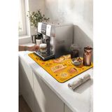 Valerine Life Kahve Espresso Makinesi Matı 35X45cm Çaycı Pad Su Geçirmez Güneşli Barista Bahçesi