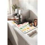 Valerine Life Kahve Espresso Makinesi Matı 35X45cm Çaycı Pad Su Geçirmez Pixel Barista