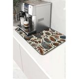 Valerine Life Kahve Makinesi Matı 35X45cm Çaycı Espresso Makinesi Pad Su Geçirmez Şark Demliği