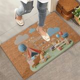 Valerine Life Kamp Piknik Temalı Welcome Kapı Önü Paspası 45x70cm