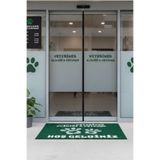 Valerine Life Kapı Önü Paspası 45x70cm iç Dış Mekan Veteriner Kliniği Petshop Kişiye Firmaya Özel