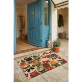 Valerine Life Kapı Önü Paspası 45X70cm İç Dış Mekan Yeni Yıl Ürünleri Noel Süsleri Noel Kedileri
