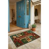 Valerine Life Kapı Önü Paspası 45X70cm İç Dış Mekan Yeni Yıl Ürünleri Noel Süsleri Yılbaşı Şenliği