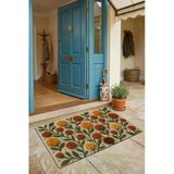 Valerine Life Kapı Önü Paspası 45X70cm Kaymaz Dekoratif İç Dış Mekan Sıcak İlmekler Nakışlı Güller