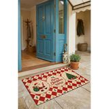 Valerine Life Kapı Önü Paspası 45X70cm Kaymaz İç Dış Mekan Yeni Yıl Ürünleri Noel Süsleri Mutlu Noel