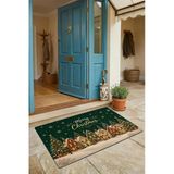Valerine Life Kapı Önü Paspası 45X70cm Kaymaz İç Dış Mekan Yeni Yıl Ürünleri Noel Süsleri Noel Köyü