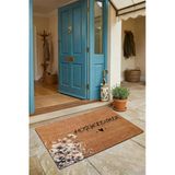 Valerine Life Kapı Önü Paspası 45X70cm Kaymaz Taban Dekoratif İç Dış Mekan Beyaz Petunyalar
