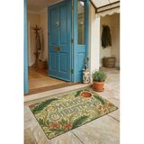 Valerine Life Kapı Önü Paspası 45X70cm Kaymaz Taban Dekoratif İç Dış Mekan Çiçek Süslemeli