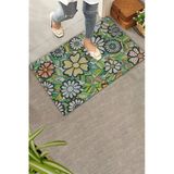 Valerine Life Kapı Önü Paspası 45X70cm Kaymaz Taban Dekoratif İç Dış Mekan Çiçeksenfoni Temalı
