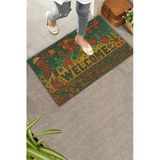 Valerine Life Kapı Önü Paspası 45X70cm Kaymaz Taban Dekoratif İç Dış Mekan Geometrik Yılbaşı Noel