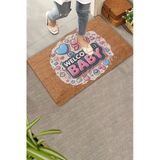 Valerine Life Kapı Önü Paspası 45X70cm Kaymaz Taban Dekoratif İç Dış Mekan Hoş Geldin Bebek