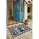 Valerine Life Kapı Önü Paspası 45X70cm Kaymaz Taban Dekoratif İç Dış Mekan Miyavcıklar Derneği