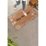 Valerine Life Kapı Önü Paspası 45X70cm Kaymaz Taban Dekoratif İç Dış Mekan Pasta Ve Turta Figürlü